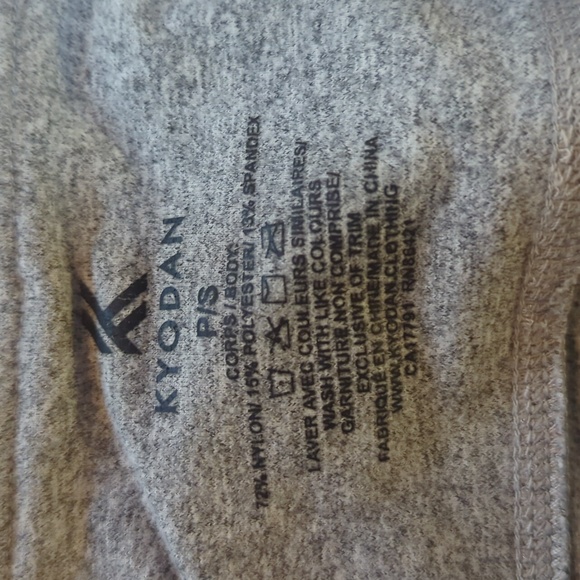 Kyodan S Heather grey gray legging with pockets on both upper sides - Picture 4 of 6